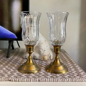 candlesticks with votive holder